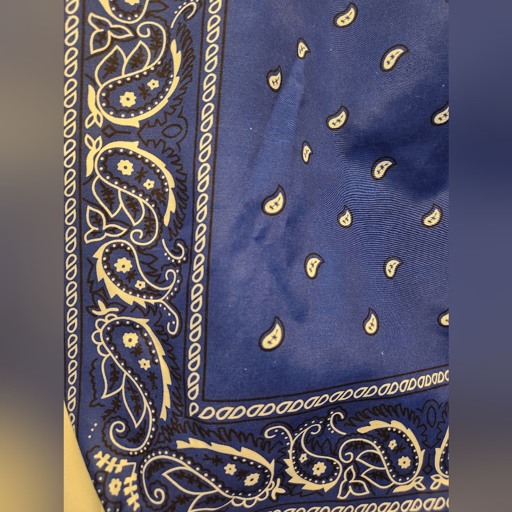 Blue Bandana-Print Tote Bag - Picture 2 of 5